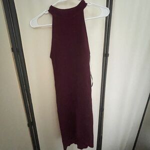 Lulus Maroon Knit Bodycon Dress